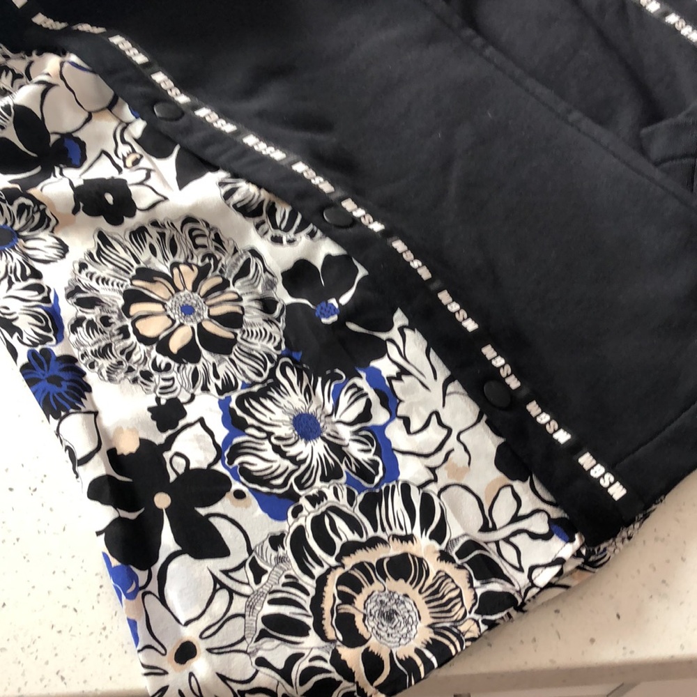 MSGM floral panel wide leg palazzo track pants - Picture 9 of 14